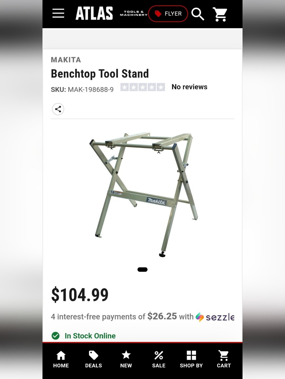 *Pickup Only*Makita Benchtop Stand